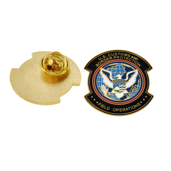 DHS CBP Field Operations Patch Pin - gold