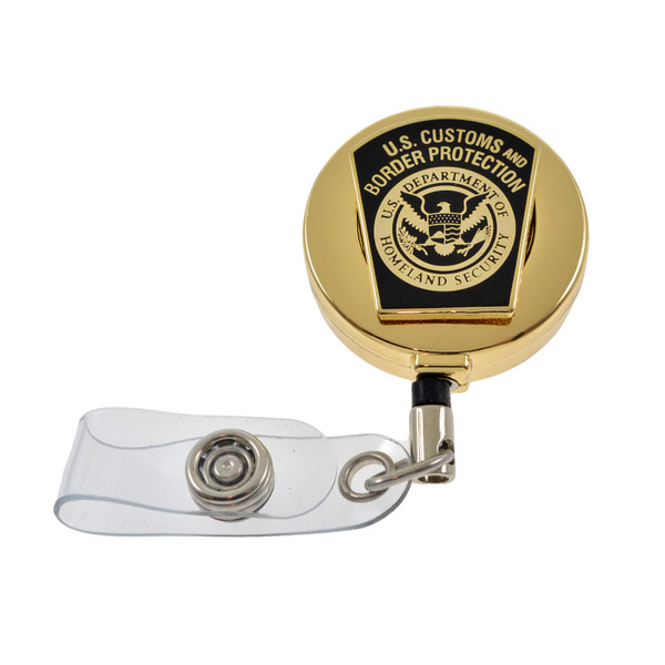 U S Border Patrol Uniform Patch Retractable Badge Reel ID Holder