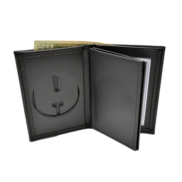 Federal Style Double ID Badge Wallet - FBOP New Round Badge