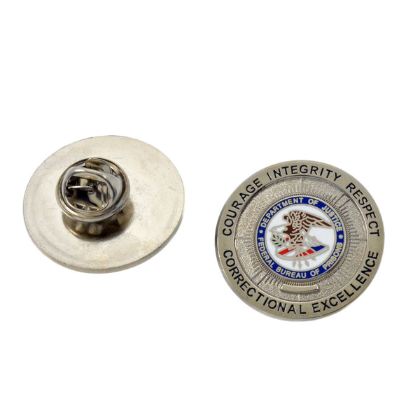 Department Of Justice Prison Service Mini Pin – DOJ Corrections Lapel Badge/Tack