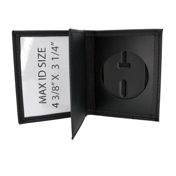 Smaller Size! Perfect Fit FBOP Bureau of Prisons Double ID  Badge and Credential Case