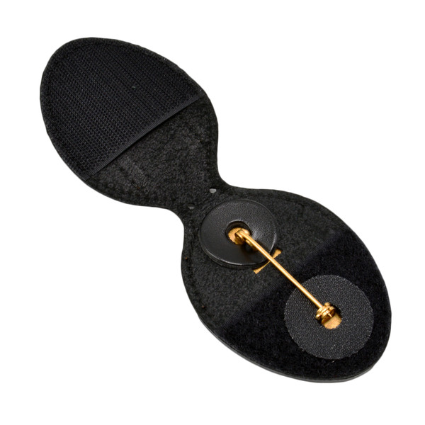 LAPD Officer Belt Clip Badge Holder Oval Cut Out Police Badge Holder