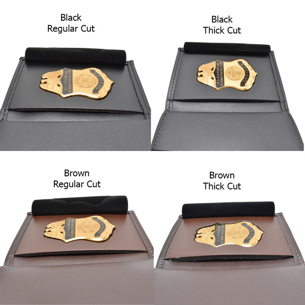 NYDOCCS Badge Wallet NY Corrections Officer Brown BiFold Shield