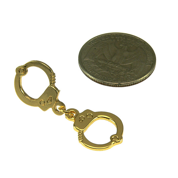 Handcuff Lapel Pin Gold