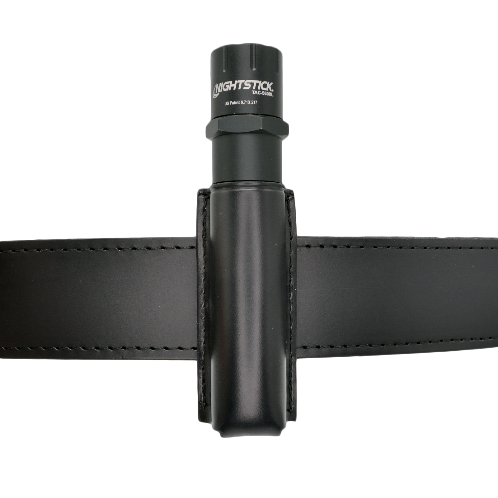 Leather Open Top Flashlight Holder - Nightstick TAC-410XL / 460XL