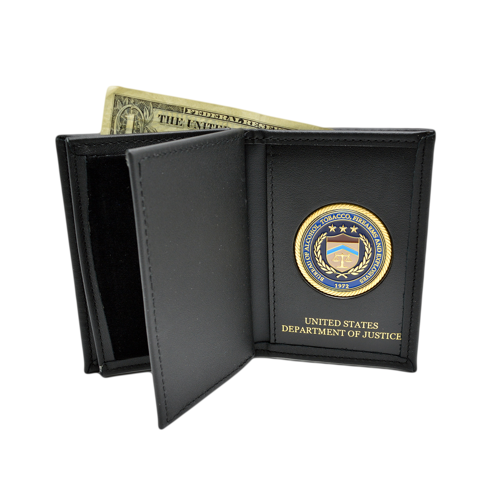 ATF Seal Medallion Double ID Wallet | ATF Credential Wallet