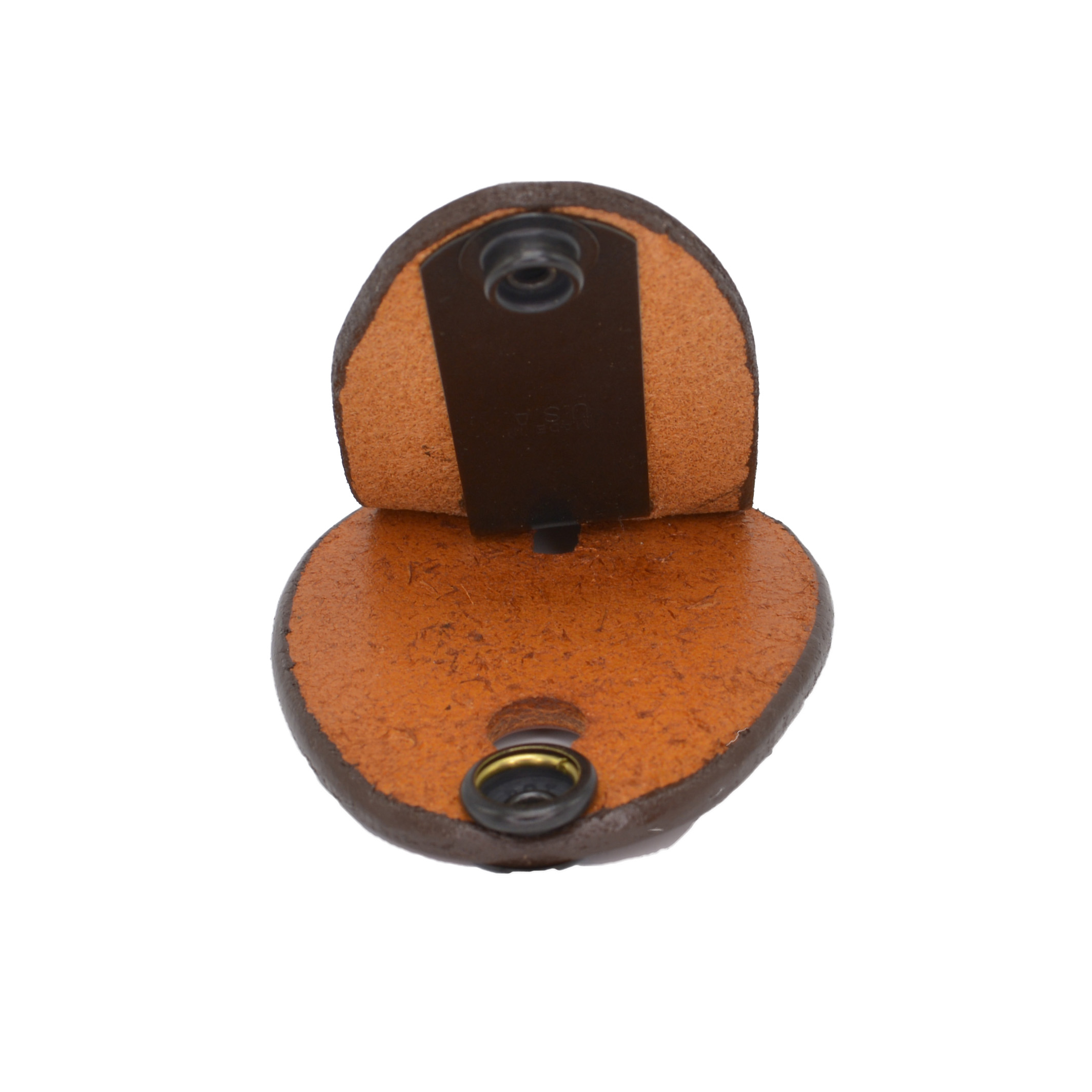 Aker Leather Clip-On Oval Badge Holder | Oval Shield Holder