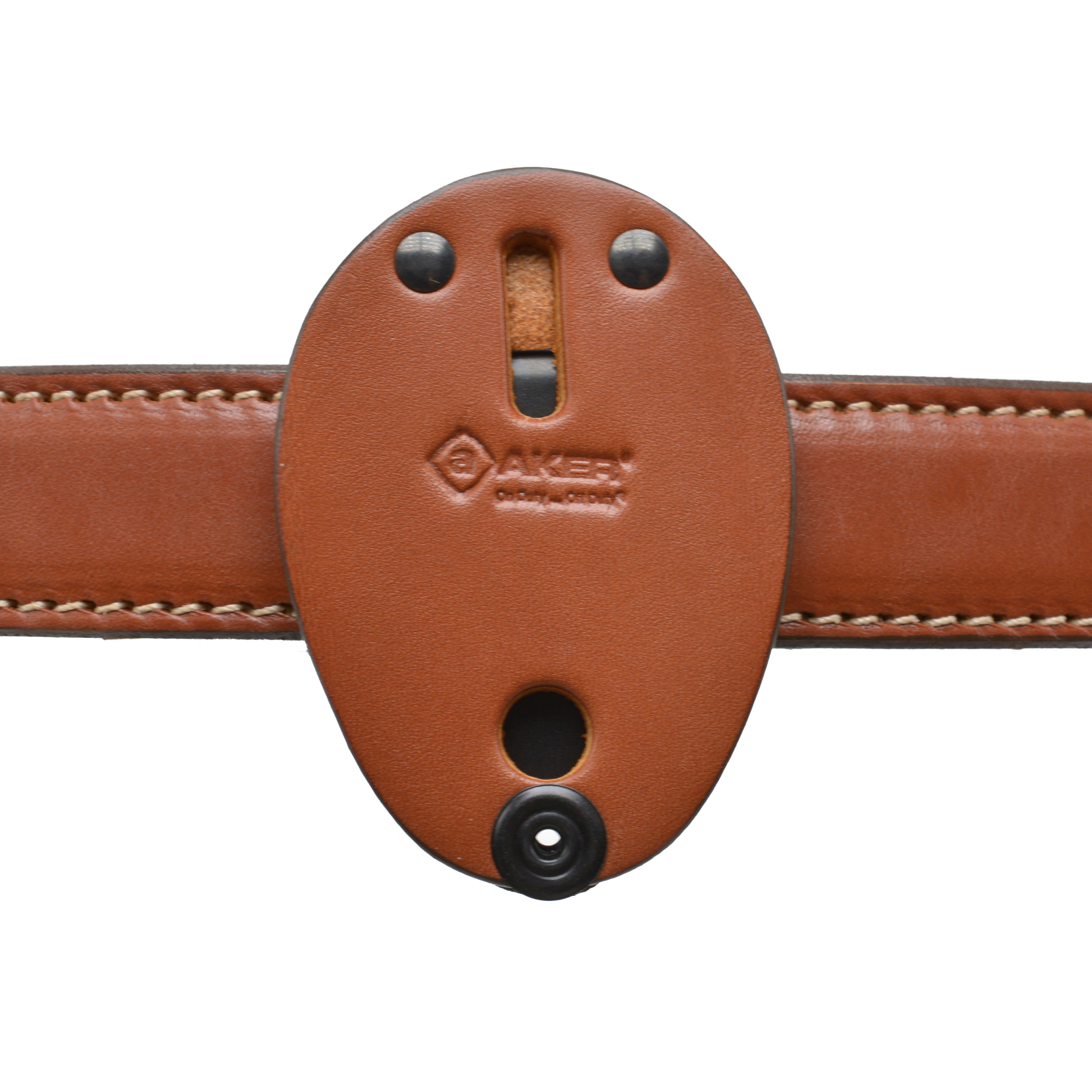 Aker Leather Clip-On Oval Badge Holder | Oval Shield Holder