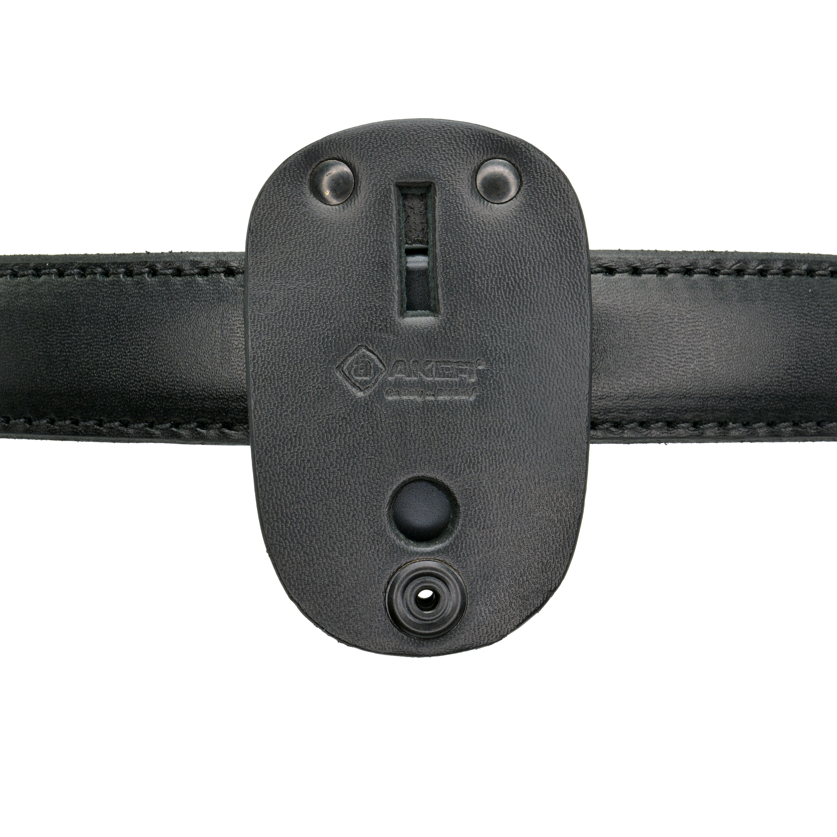 Aker Leather Clip-On Oval Badge Holder | Oval Shield Holder