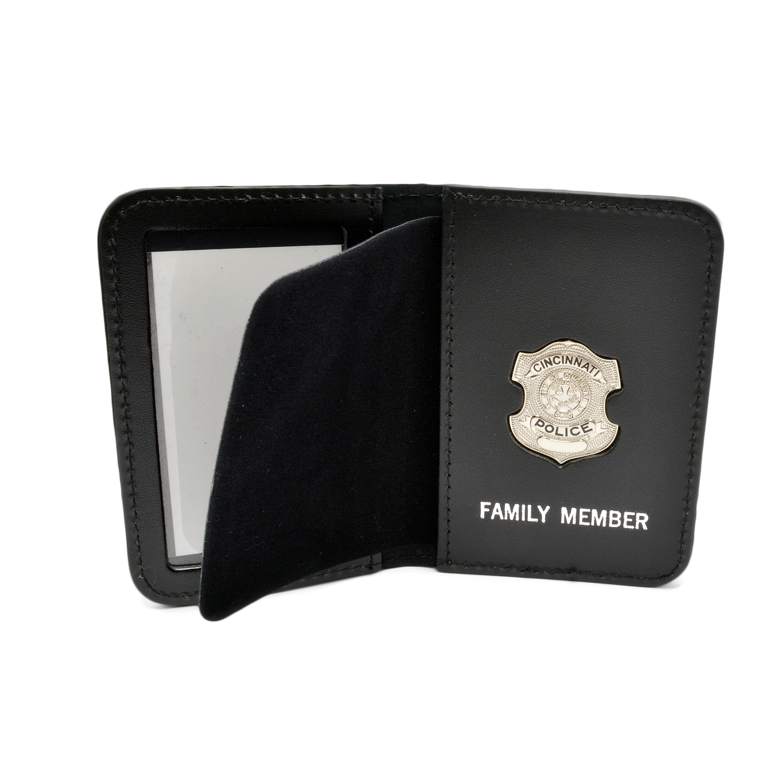 Westminster Police チーフバッジ IDケースセット Cincinnati Police Officer Family Member Badge Leather ID Wallet Case
