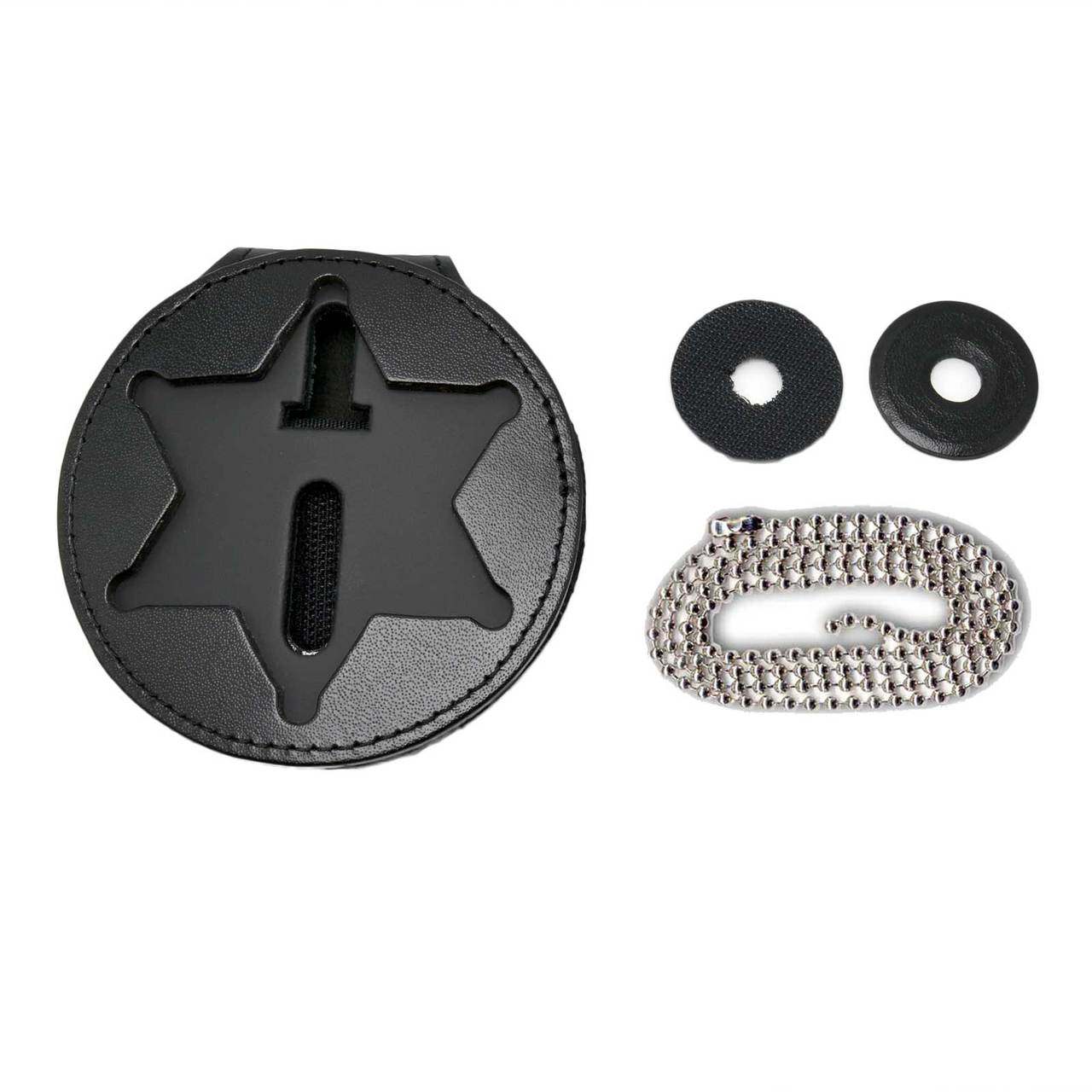 Los Angeles County Sheriff Clip On Around Neck Tactical Leather