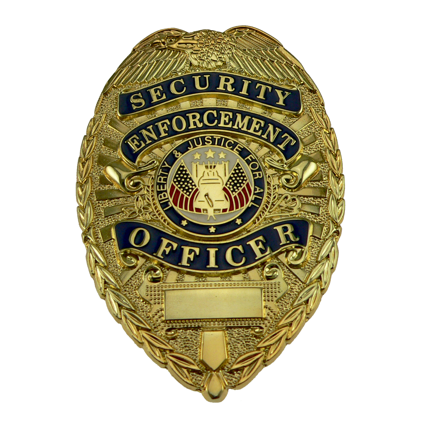 Security Enforcement Officer Retractable ID Badge Holder (Gold)
