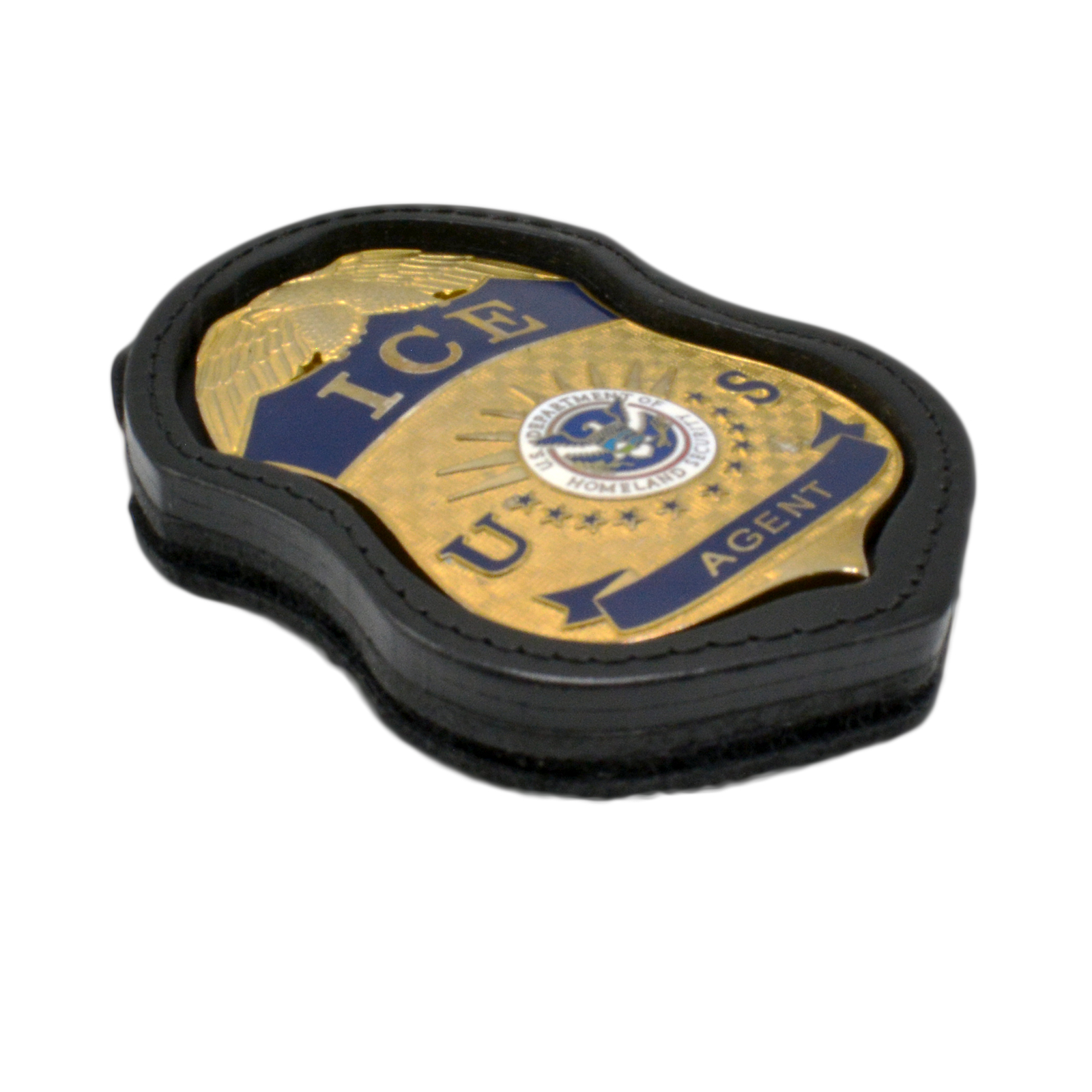 ICE Badge Shaped Recessed Belt Clip Tactical Badge Holder