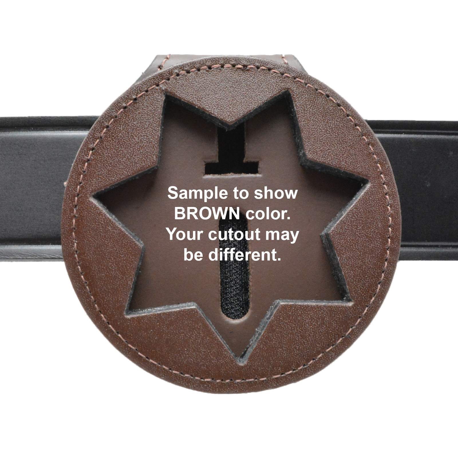CWP Badge with Belt Clip Holder | Concealed Weapons Permit