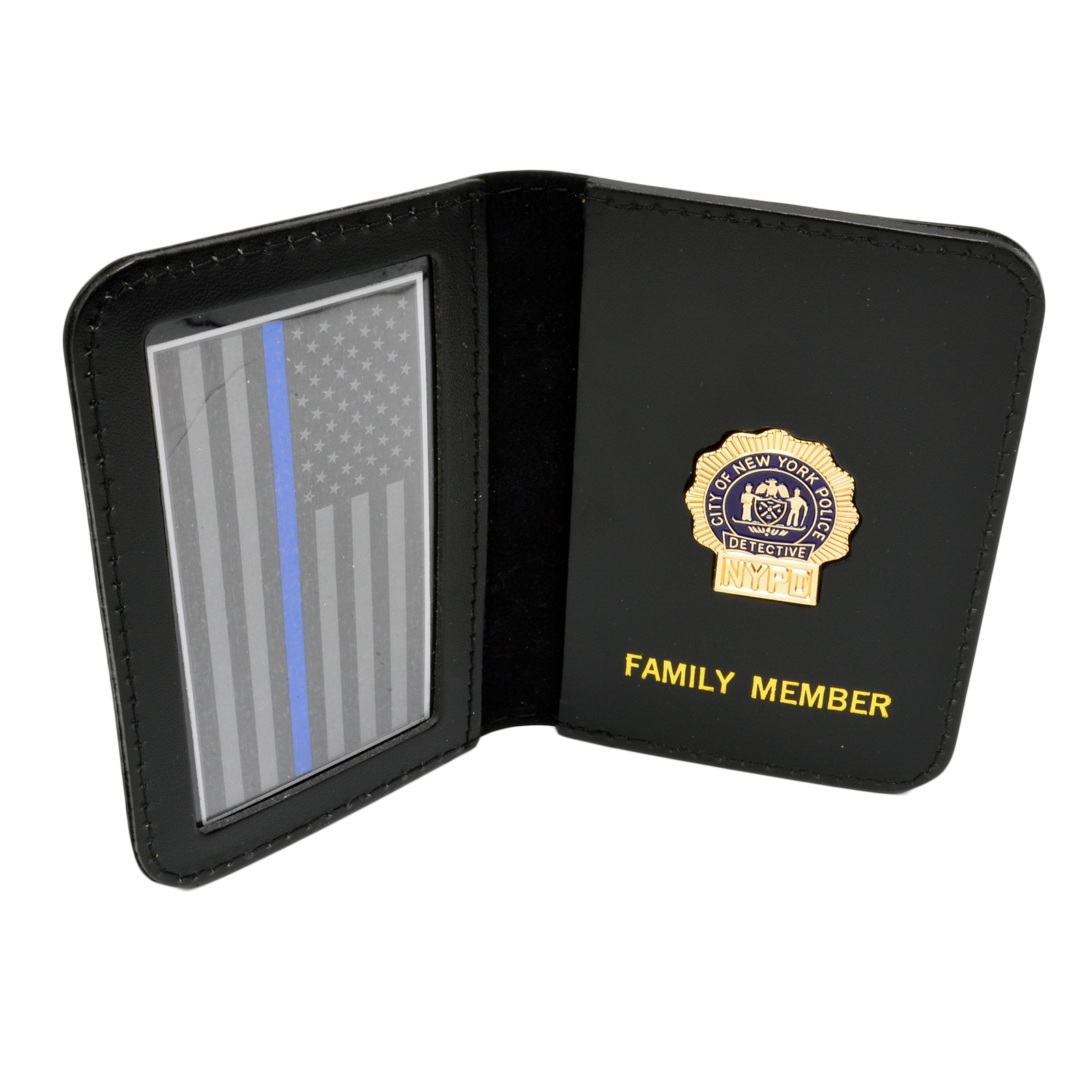Nypd Detective Shield Holders And Wallet Clip On/ Velcro Recessed
