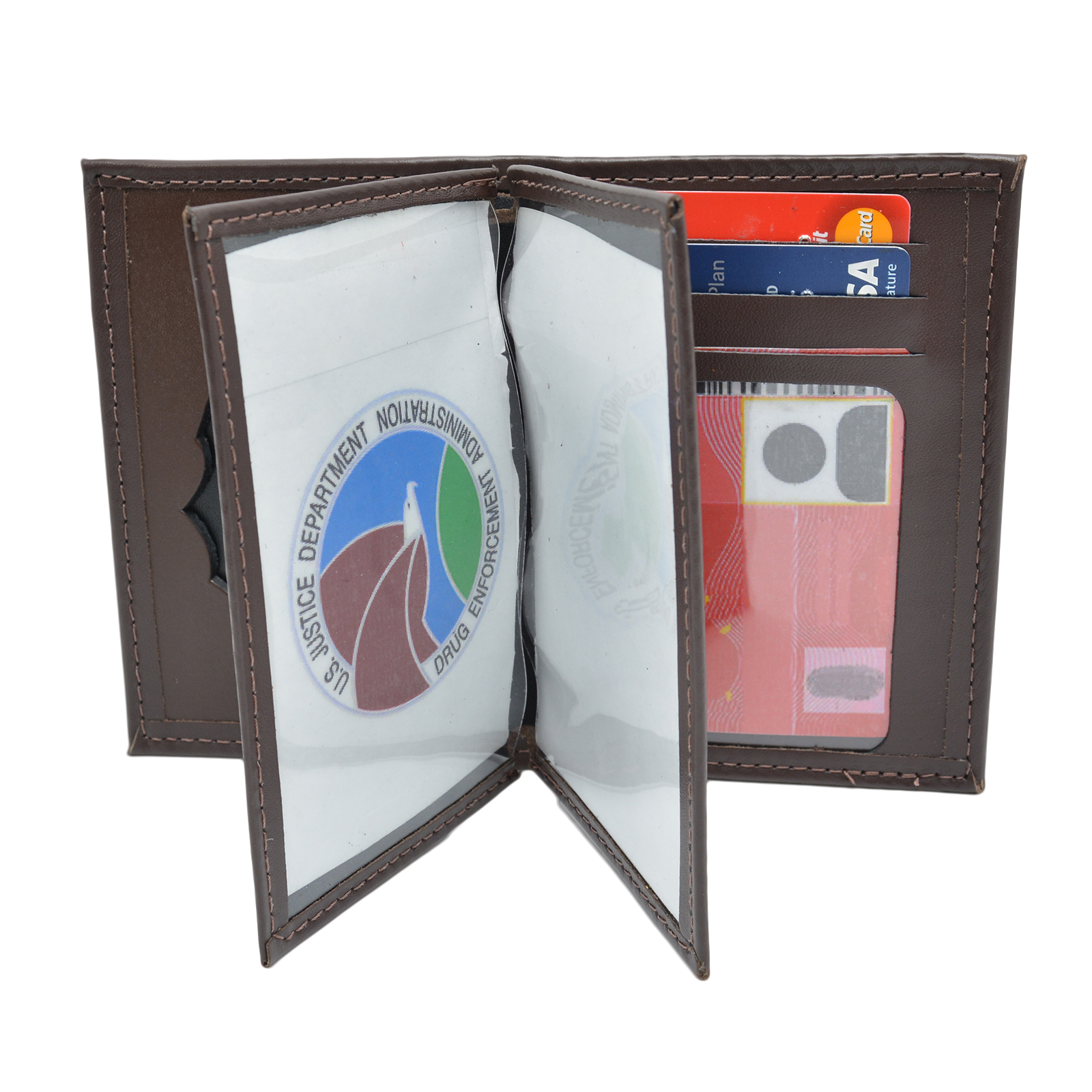 Perfect Fit DEA Agent Badge Case – Leder-Ausweisetui Für