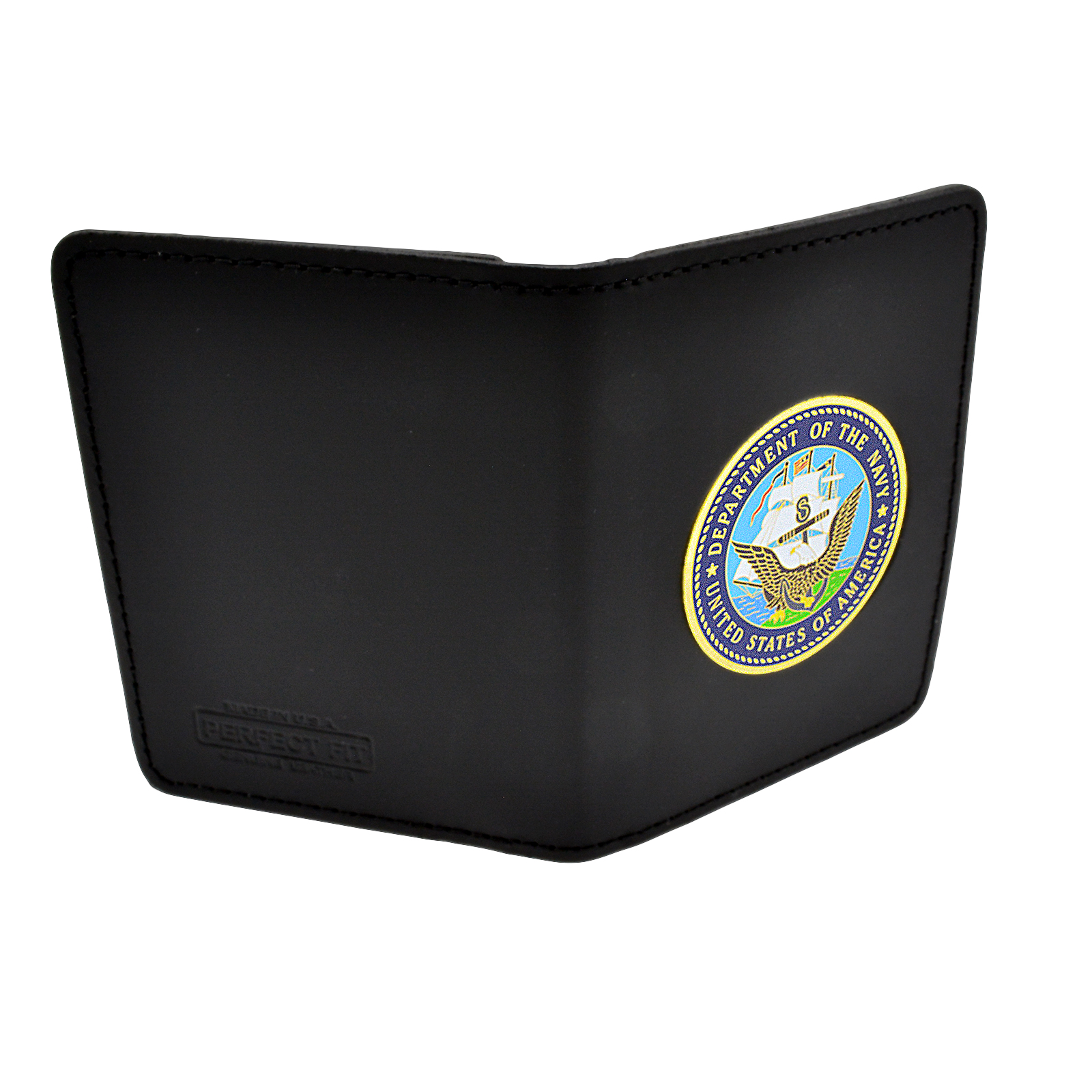 Perfect Fit Duty Leather Double ID Case | Air Force Medallion