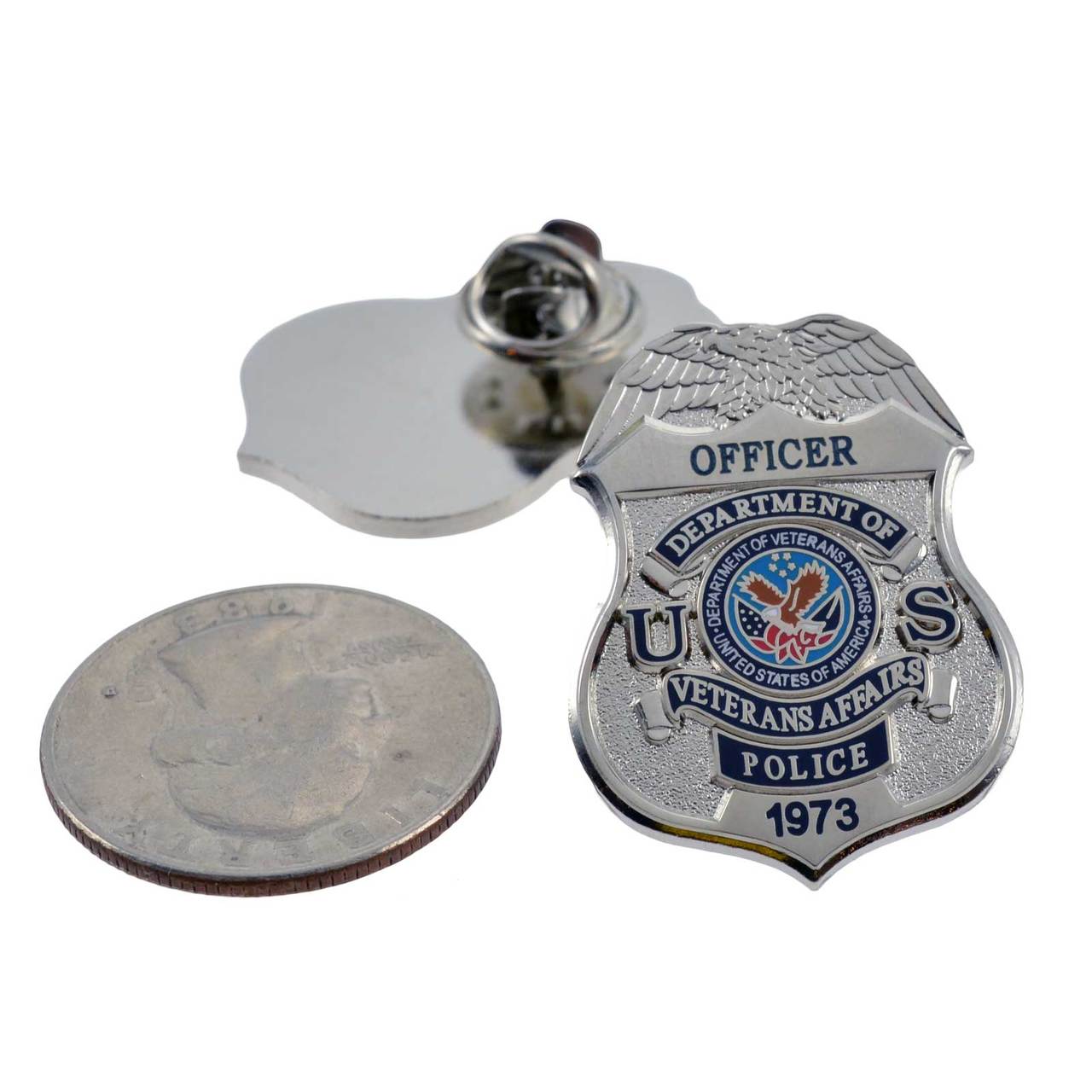 National Duty Supply Federal Agent Police Mini Badge Lapel Pin