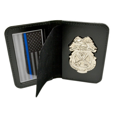 Army Military Police MP Badge with Credential Case