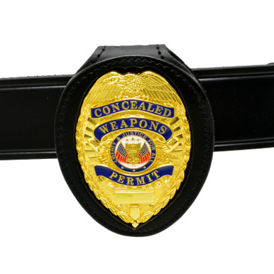 Concealed Carry Belt Clip Badge Holder | CWP Belt Badge Holder