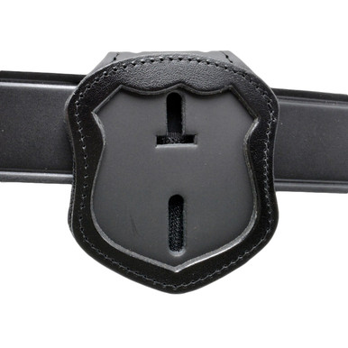 Premium Leather Concealed Carry Badge Neck Chain Officer Shield