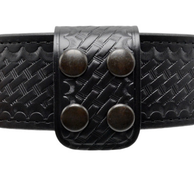 1.75 Dual Layer Black Basketweave Belt – Gray Jay Leather