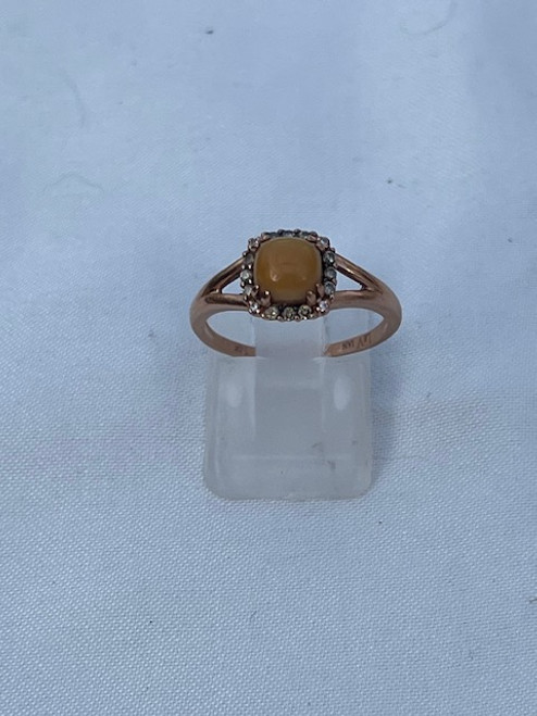 LeVian Opal and Diamond 14K Rose Gold Ring