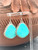 Running Bear Turquoise Earrings