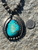 Navajo Sterling beads and large turquoise pendant