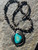 Navajo Sterling beads and large turquoise pendant