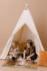 This all natural play tent is made from 7 oz. solid cotton duck fabric.