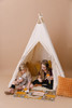 This all natural play tent is made from 7 oz. solid cotton duck fabric.