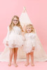 This all cream play tent is made from 100% premium pima cotton (OEKO-TEX certified and tulle.