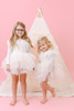 This all cream play tent is made from 100% premium pima cotton (OEKO-TEX certified and tulle.