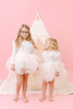This all cream play tent is made from 100% premium pima cotton (OEKO-TEX certified and tulle.