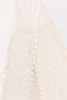 This tent is all cream is made of 100% pima cotton fabric. The doors have lace with cream pom pom trim.