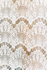 This tent is cream and it is made of 100% pima cotton fabric. The doors are made with a gorgeous eyelash lace with cream pom pom trim.