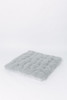 A silver grey color fabric in llama cuddle fur.