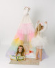 The Rainbow Tulle Play Tent is a cream pima cotton fabric with 5 layers of tulle.