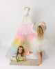 The Rainbow Tulle Play Tent is a cream pima cotton fabric with 5 layers of tulle.