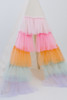 The Rainbow Tulle Play Tent is a cream pima cotton fabric with 5 layers of tulle.