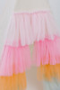 The Rainbow Tulle Play Tent is a cream pima cotton fabric with 5 layers of tulle.