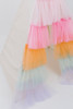 The Rainbow Tulle Play Tent is a cream pima cotton fabric with 5 layers of tulle.