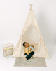 The Zak Play Tent is a earth-tone tent with a classic southern beauty look! This tent is made of a golden brown buffalo check (also known as gingham) and it is made from very soft and smooth 100% pima cotton fabric.