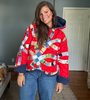 The Red Quilted Hoodie