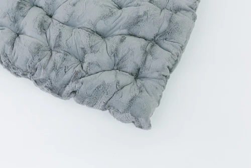 An ultra soft gray minky cuddle fabric in color gray stone.