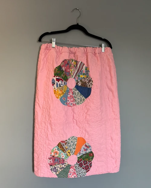 The Pink Quilted Skirt