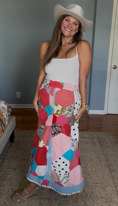 The Red Quilt Skirt