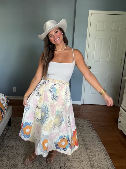 The Floral Quilt Skirt