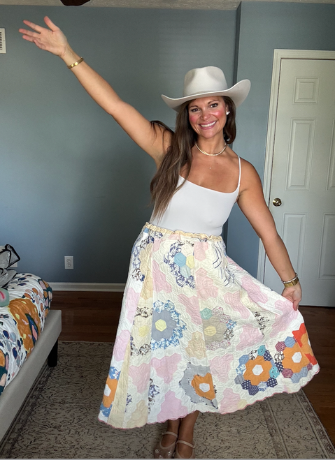 The Floral Quilt Skirt